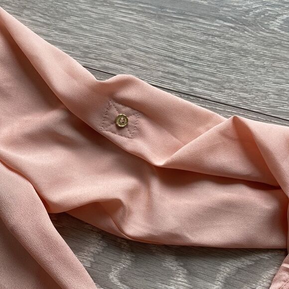 Calvin Klein Gold Zipper Blouse - Picture 5 of 10